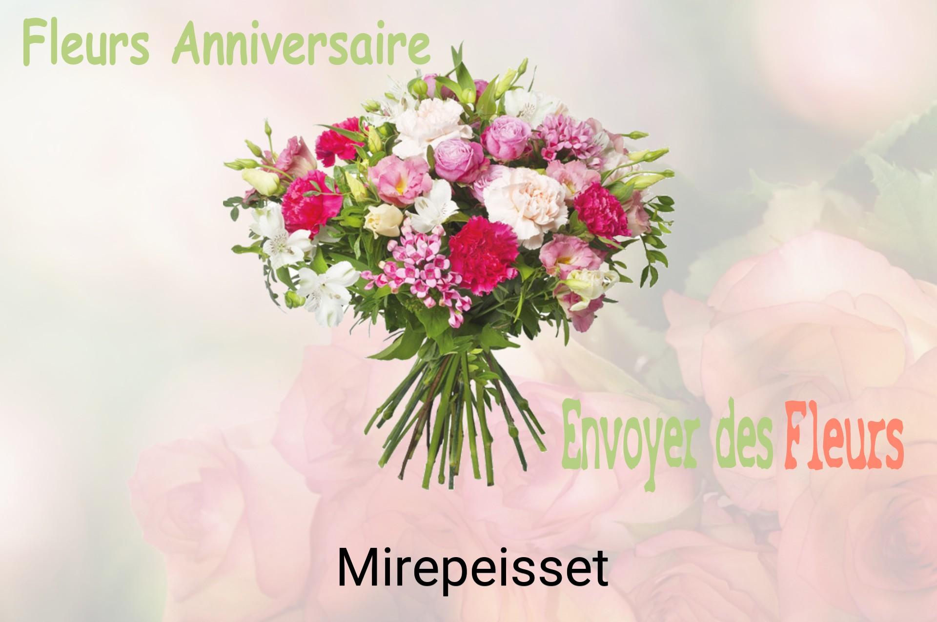 Bouquet de fleurs d’anniversaire livré à Mirepeisset