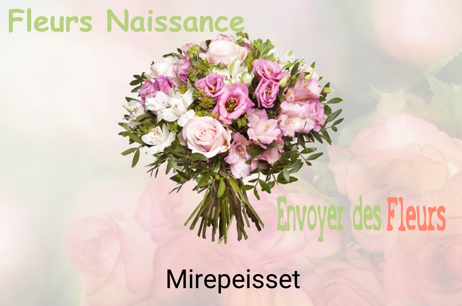 Bouquet de fleurs de naissance livré à Mirepeisset